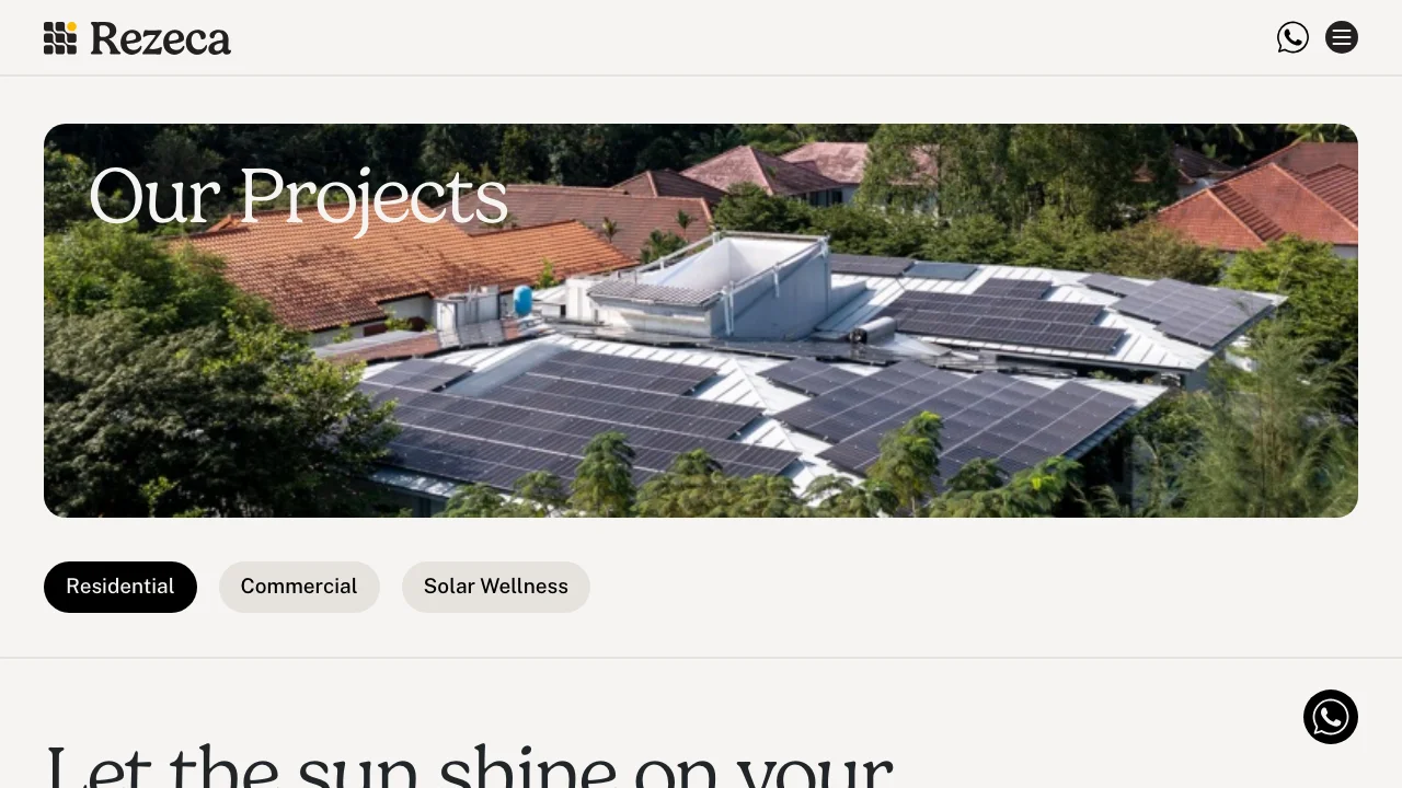Rezeca Projects hero