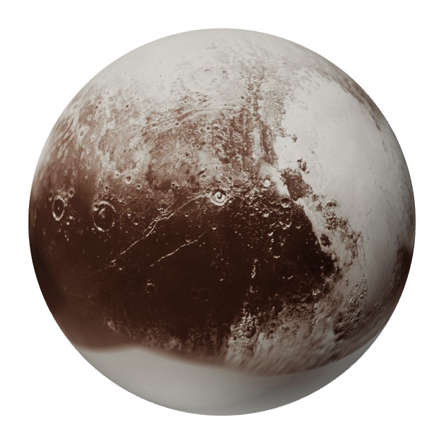 冥王星的冰质地表